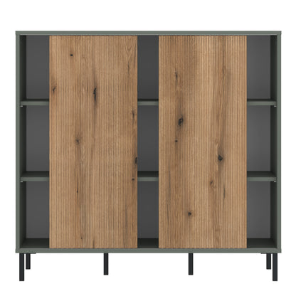 Cote | Furniture Darwin Sideboard, 2 Door - Green & Oak Darwin, Sideboards 4W615443