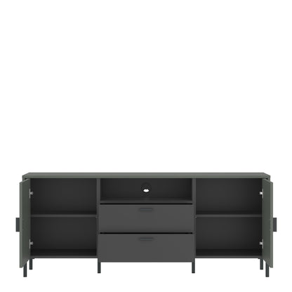 Cote | Furniture Arundel TV Unit, 2 Door + 2 Drawer 158cm Wide - Green & Grey Arundel, TV Stands 4W616734