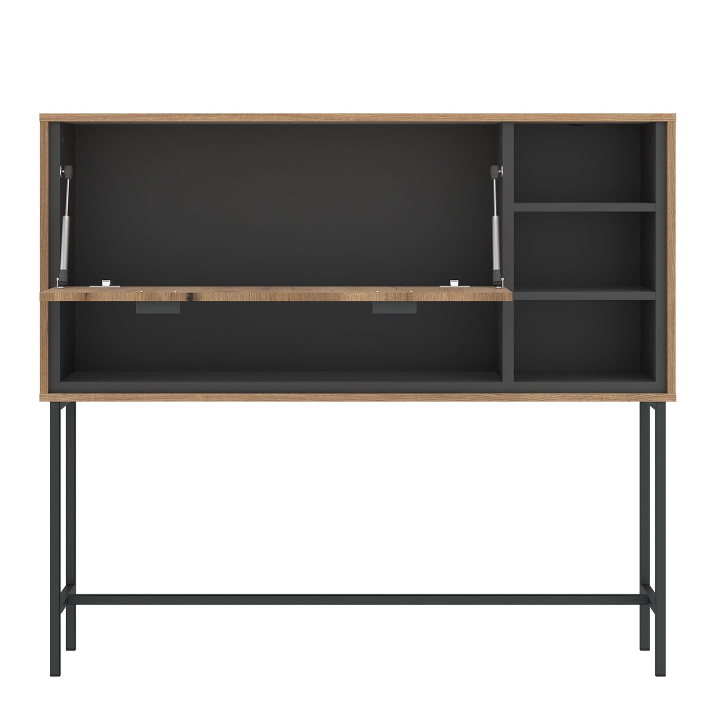 Cote | Furniture Arundel Bar Cabinet  with Pull Down Flap - Oak & Grey Arundel, Bar Tables 4W617196