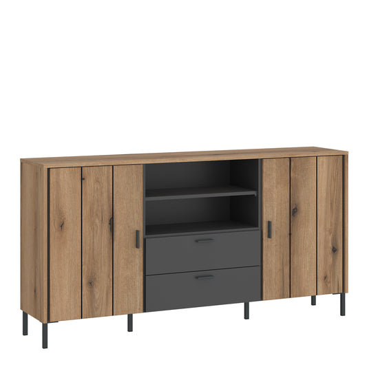 Cote | Furniture Arundel Sideboard, 2 Door + 2 Drawer - Oak & Grey Arundel, Sideboards 4W617198