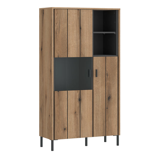 Cote | Furniture Arundel Display Cabinet, 2 Door - Oak & Grey Arundel, Display Cabinets 4W61722