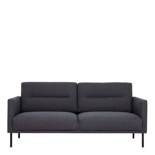 Cote Furniture |  Larvik 2.5 Seater Sofa - Black Legs, Anthracite Larvik, Sofas 60320380