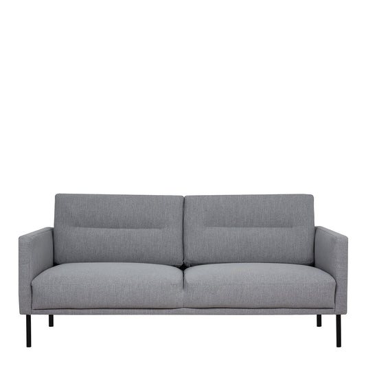 Cote Furniture |  Larvik 2.5 Seater Sofa - Black Legs, Grey Larvik, Sofas 60320381