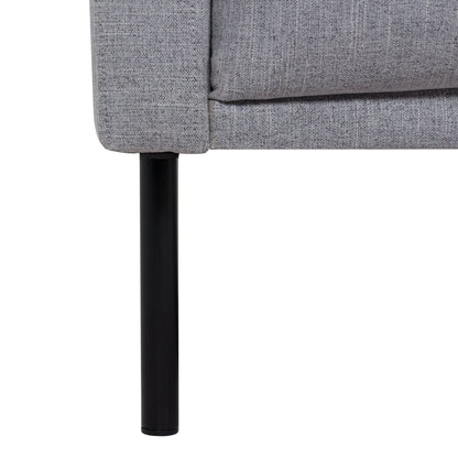 Cote | Furniture Larvik 2.5 Seater Sofa - Black Legs, Grey Larvik, Sofas 60320381