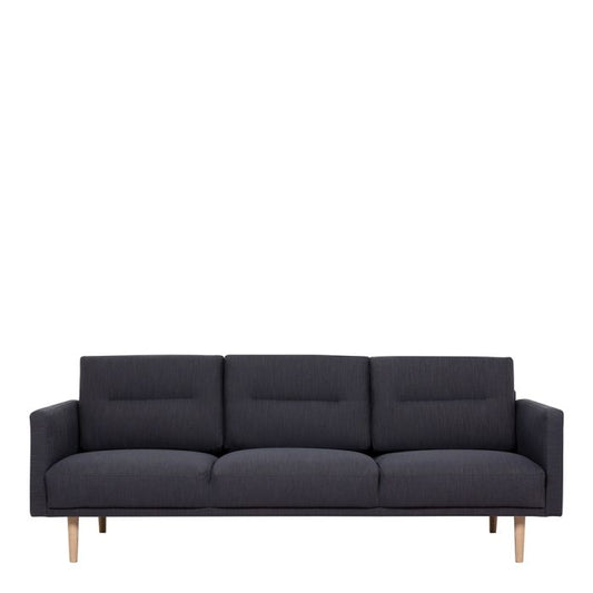 Cote Furniture |  Larvik 3 Seater Sofa - Oak Legs, Anthracite Larvik, Sofas 6033038047