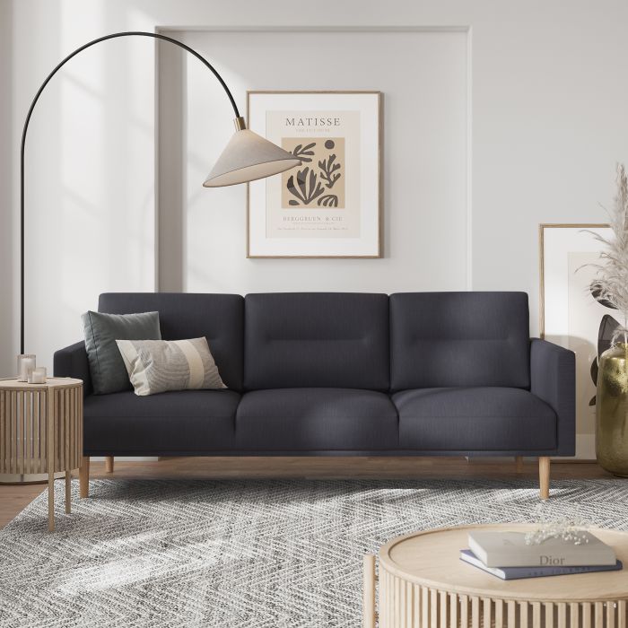 Cote | Furniture Larvik 3 Seater Sofa - Oak Legs, Anthracite Larvik, Sofas 6033038047