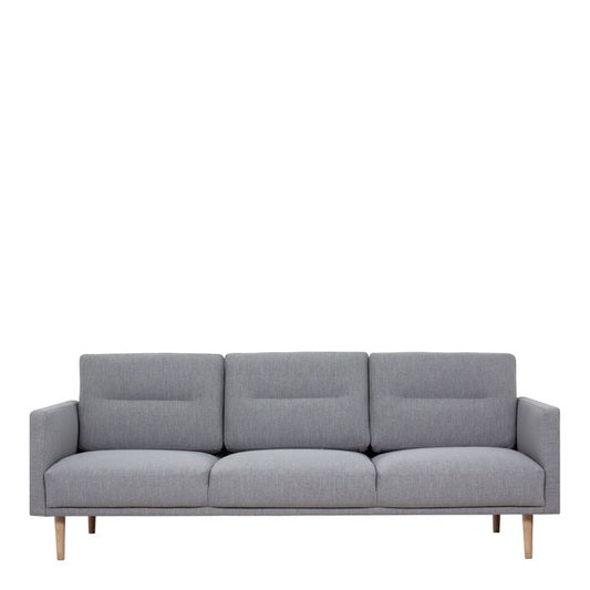 Cote Furniture |  Larvik 3 Seater Sofa - Oak Legs, Grey Larvik, Sofas 6033038147