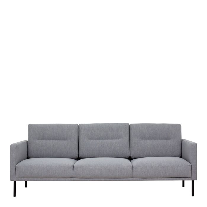 Cote | Furniture Larvik 3 Seater Sofa - Black Legs, Grey Larvik, Sofas 60330381