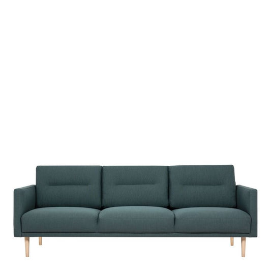 Cote Furniture |  Larvik 3 Seater Sofa - Oak Legs, Dark Green Larvik, Sofas 6033038347