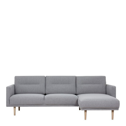 Cote Furniture |  Larvik Chaise Longue Sofa (RH) - Oak Legs, Grey Larvik, Sofas 6034038147