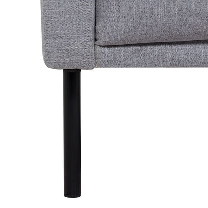 Cote | Furniture Larvik Chaise Longue Sofa (RH) - Black Legs, Grey Larvik, Sofas 60340381