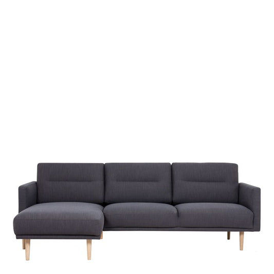 Cote Furniture |  Larvik Chaise Longue Sofa  (LH) - Oak Legs, Anthracite Larvik, Sofas 6034238047