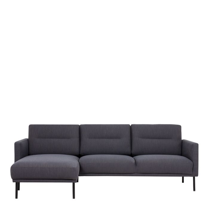 Cote | Furniture Larvik Chaise Longue Sofa (LH) - Black Legs, Anthracite Larvik, Sofas 60342380