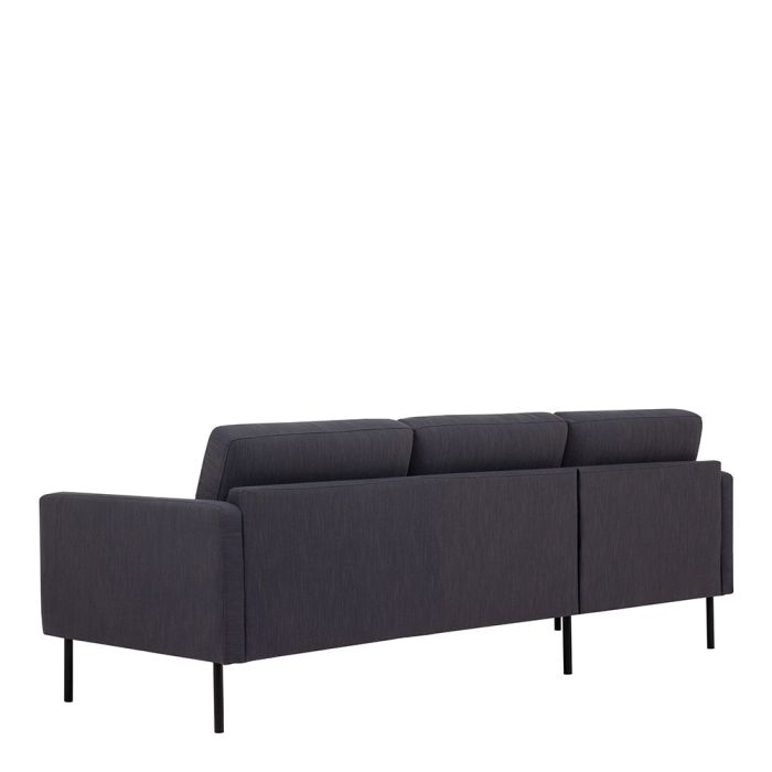 Cote | Furniture Larvik Chaise Longue Sofa (LH) - Black Legs, Anthracite Larvik, Sofas 60342380