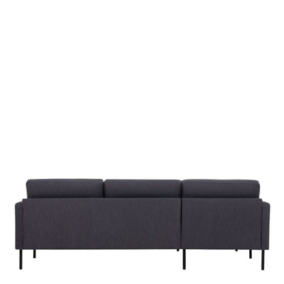 Cote | Furniture Larvik Chaise Longue Sofa (LH) - Black Legs, Anthracite Larvik, Sofas 60342380