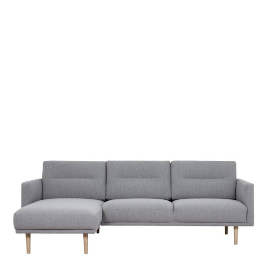 Cote Furniture |  Larvik Chaise Longue Sofa  (LH) - Oak Legs, Grey Larvik, Sofas 6034238147