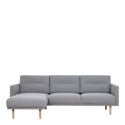 Cote | Furniture Larvik Chaise Longue Sofa  (LH) - Oak Legs, Grey Larvik, Sofas 6034238147