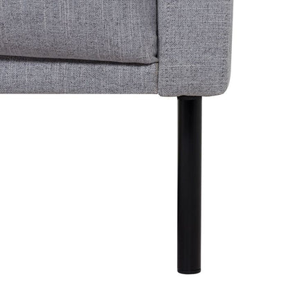 Cote | Furniture Larvik Chaise Longue Sofa (LH) - Black Legs, Grey Larvik, Sofas 60342381