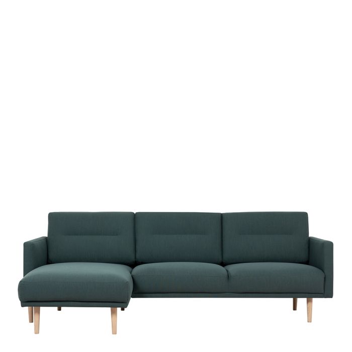 Cote | Furniture Larvik Chaise Longue Sofa  (LH) - Oak Legs, Dark Green Larvik, Sofas 6034238347