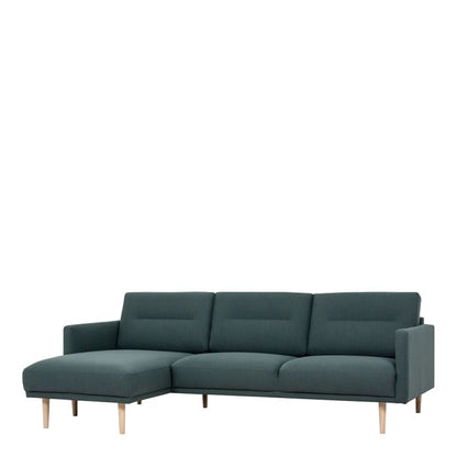 Cote | Furniture Larvik Chaise Longue Sofa  (LH) - Oak Legs, Dark Green Larvik, Sofas 6034238347