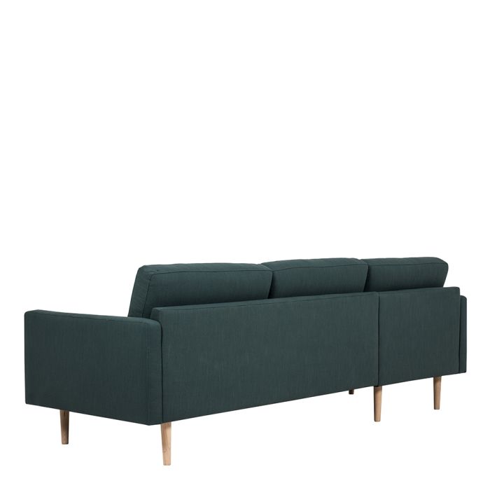 Cote | Furniture Larvik Chaise Longue Sofa  (LH) - Oak Legs, Dark Green Larvik, Sofas 6034238347