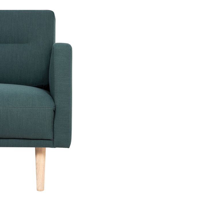 Cote | Furniture Larvik Chaise Longue Sofa  (LH) - Oak Legs, Dark Green Larvik, Sofas 6034238347