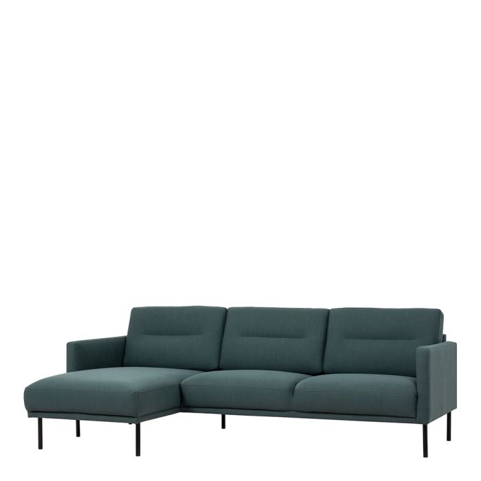 Cote | Furniture Larvik Chaise Longue Sofa (LH) - Black Legs, Dark Green Larvik, Sofas 60342383