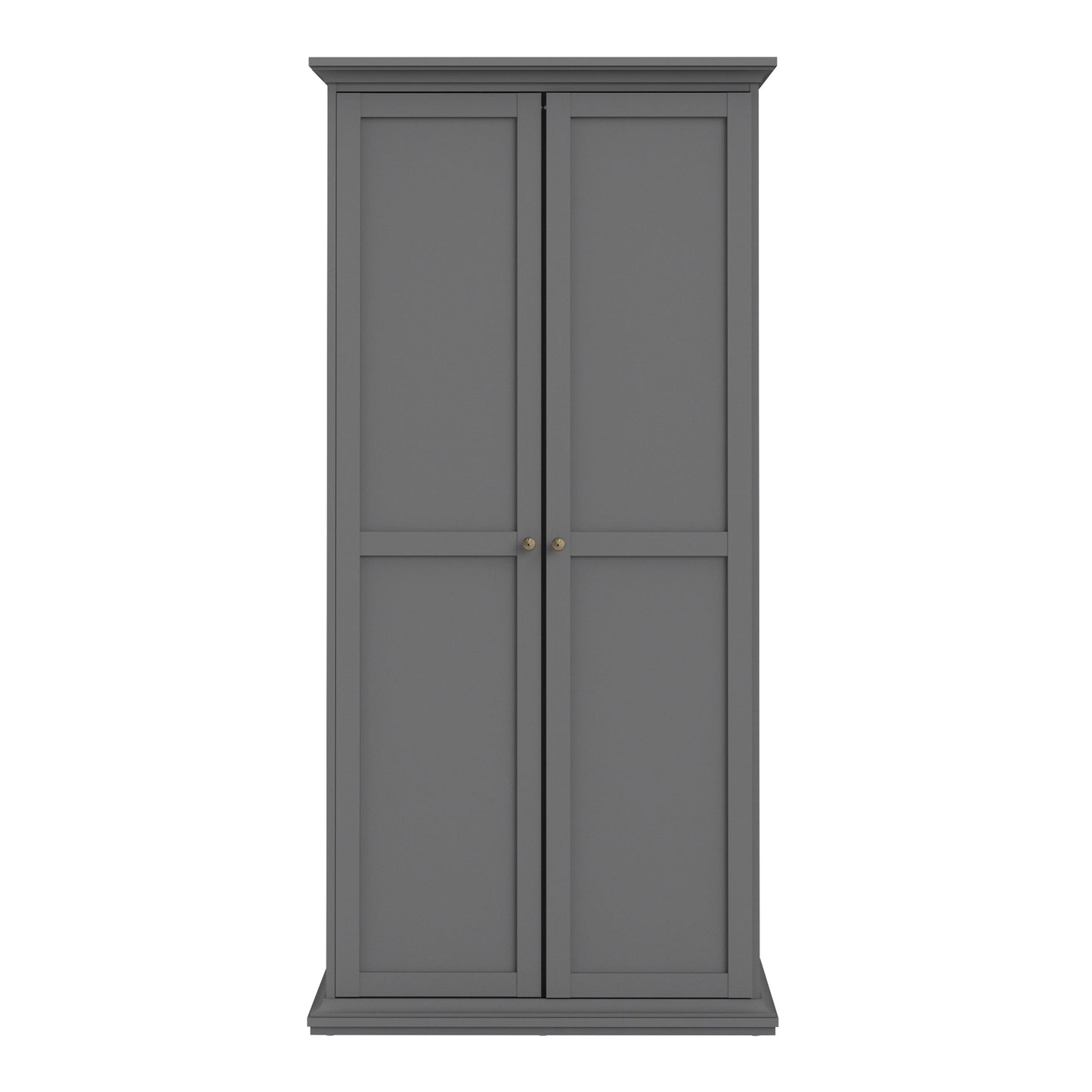 Cote Furniture |  Paris Wardrobe, 2 Door - Grey Paris, Wardrobes 70175352ig