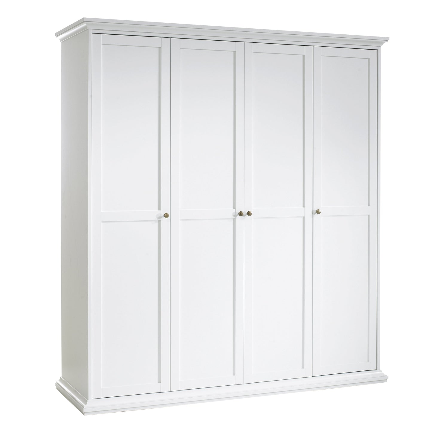 Cote | Furniture Paris Wardrobe 4 Door - White Paris, Wardrobes 7017535449