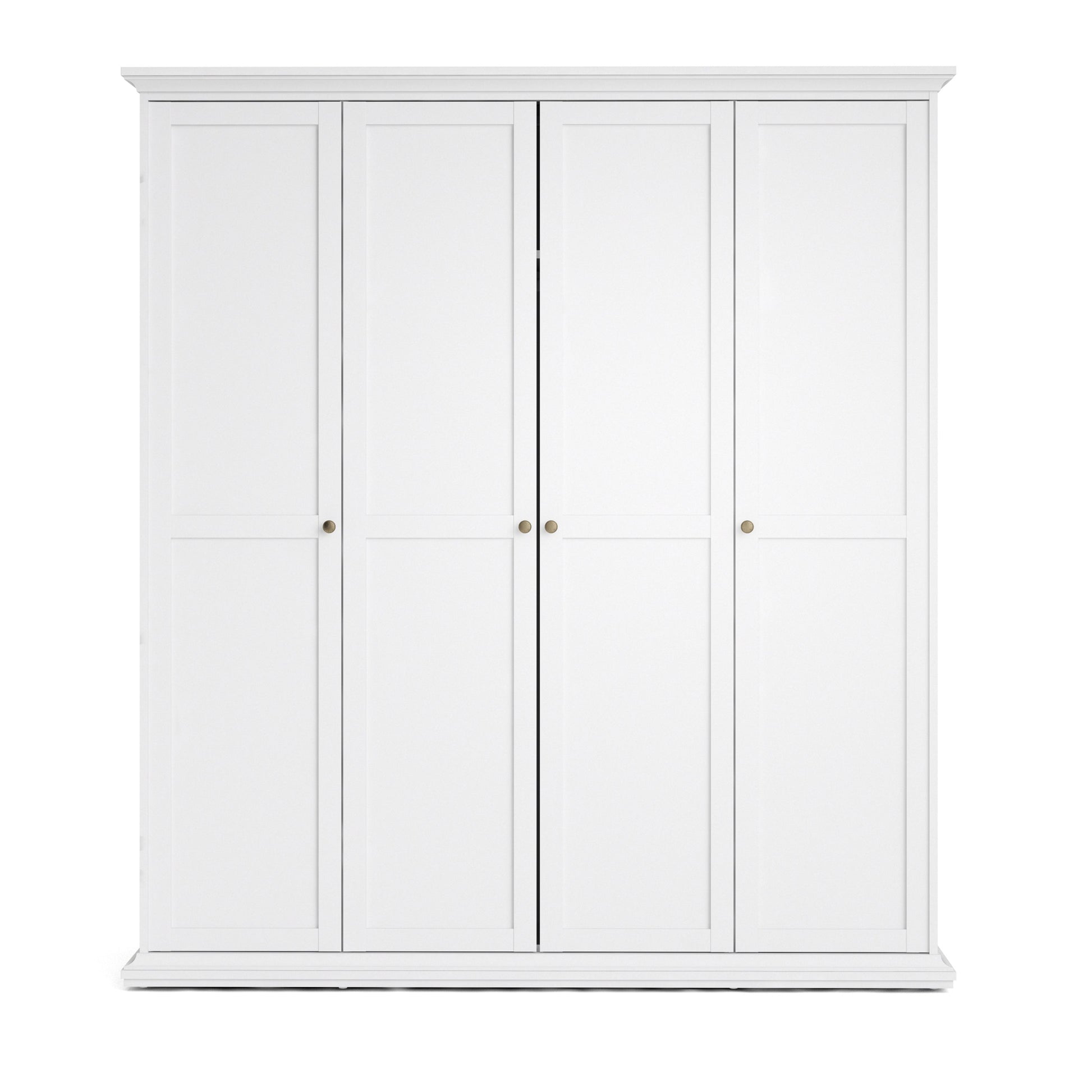 Cote | Furniture Paris Wardrobe 4 Door - White Paris, Wardrobes 7017535449