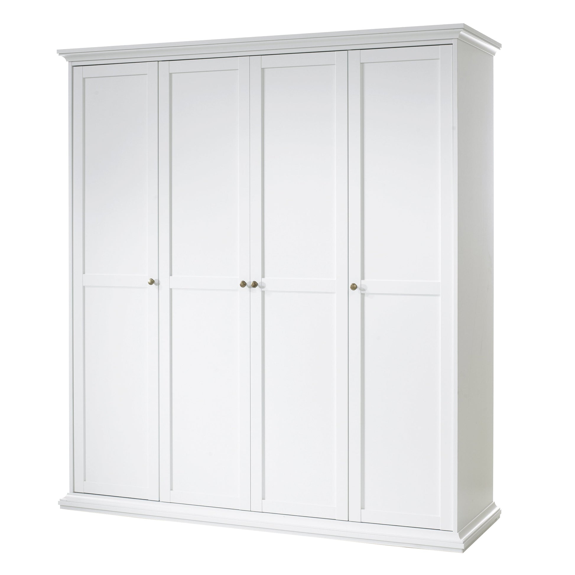 Cote | Furniture Paris Wardrobe 4 Door - White Paris, Wardrobes 7017535449