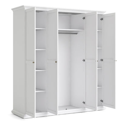 Cote | Furniture Paris Wardrobe 4 Door - White Paris, Wardrobes 7017535449