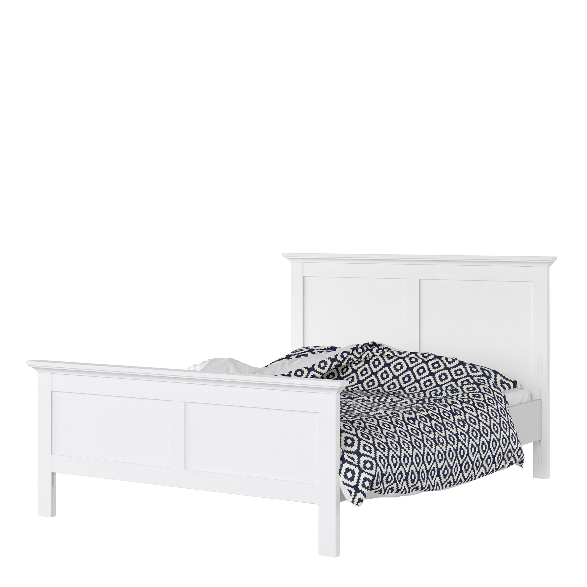 Cote | Furniture Paris Double Bed (140 x 200) - White Paris, Beds 7017670149