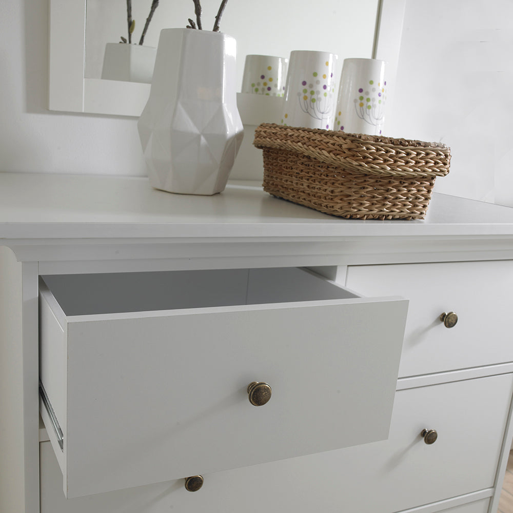 Cote | Furniture Paris Chest of Drawers, 4 Drawer - White Paris, Chest of Drawers 701767164949