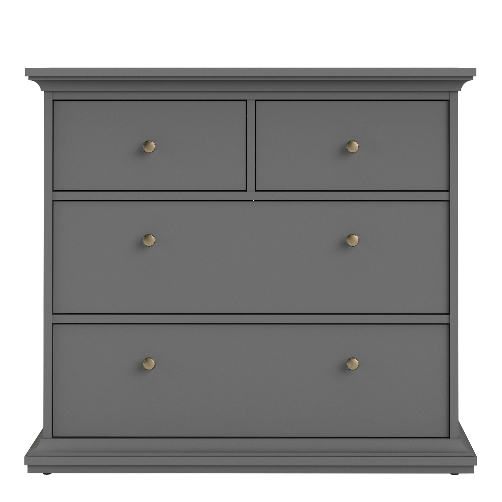 Cote | Furniture Paris Chest of Drawers, 4 Drawer - Grey Paris, Chest of Drawers 70176716igig