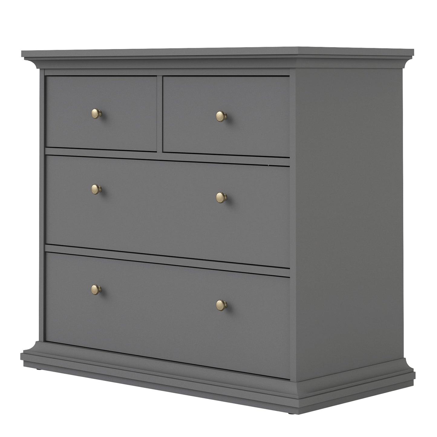 Cote | Furniture Paris Chest of Drawers, 4 Drawer - Grey Paris, Chest of Drawers 70176716igig