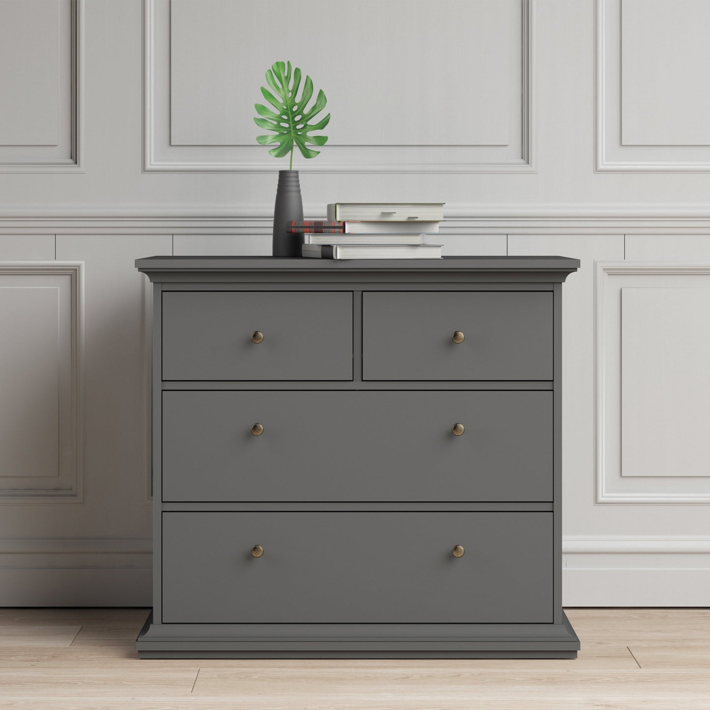 Cote | Furniture Paris Chest of Drawers, 4 Drawer - Grey Paris, Chest of Drawers 70176716igig