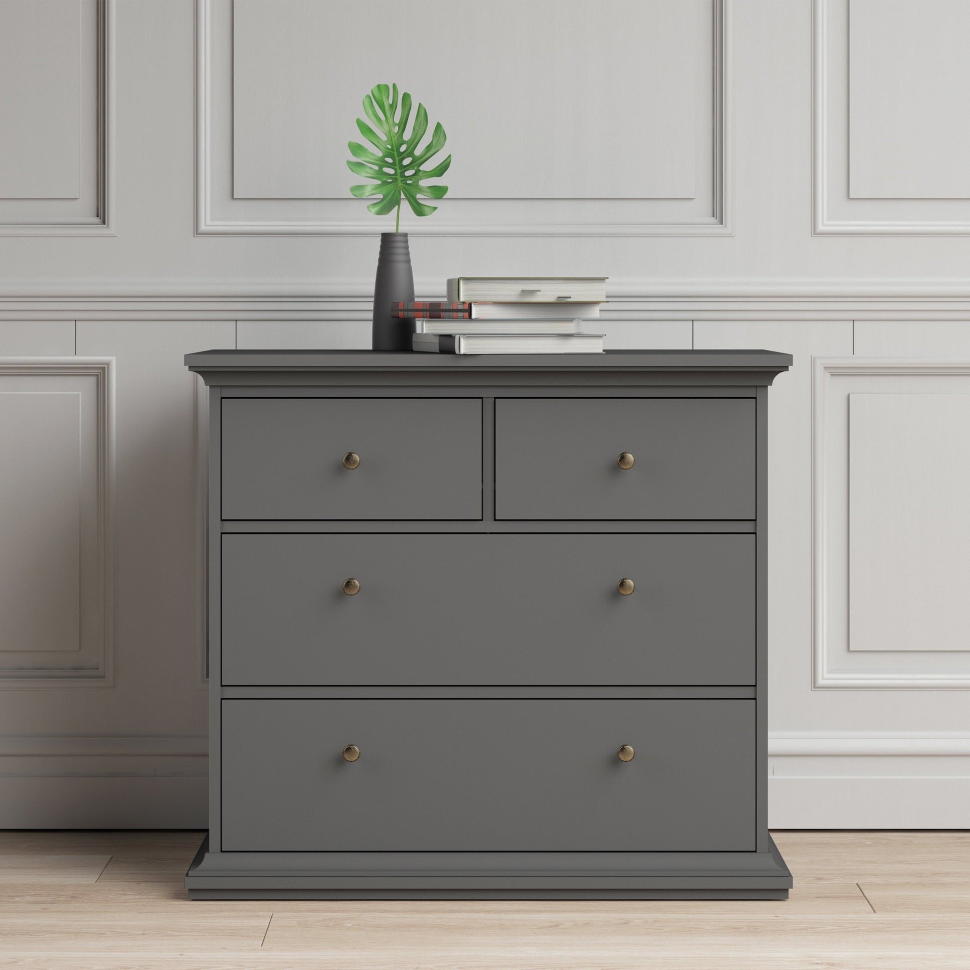 Cote | Furniture Paris Chest of Drawers, 4 Drawer - Grey Paris, Chest of Drawers 70176716igig