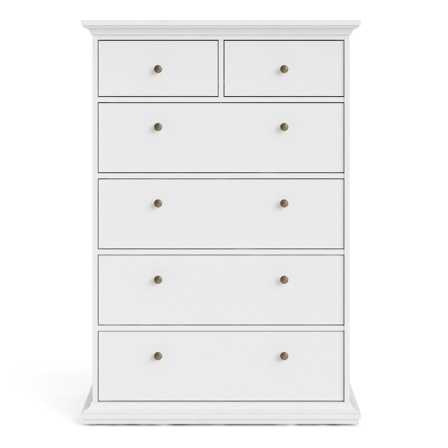 Cote | Furniture Paris Chest of Drawers, 6 Drawer - White Paris, Chest of Drawers 701767184949