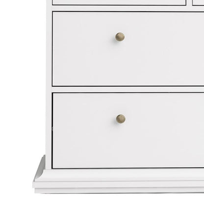 Cote | Furniture Paris Chest of Drawers, 8 Drawer - White Paris, Chest of Drawers 701767194949