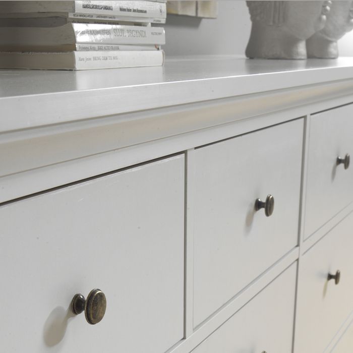 Cote | Furniture Paris Chest of Drawers, 8 Drawer - White Paris, Chest of Drawers 701767194949