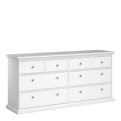 Cote | Furniture Paris Chest of Drawers, 8 Drawer - White Paris, Chest of Drawers 701767194949