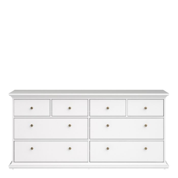 Cote | Furniture Paris Chest of Drawers, 8 Drawer - White Paris, Chest of Drawers 701767194949