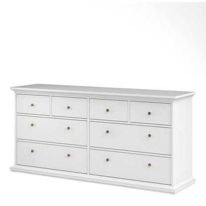 Cote | Furniture Paris Chest of Drawers, 8 Drawer - White Paris, Chest of Drawers 701767194949