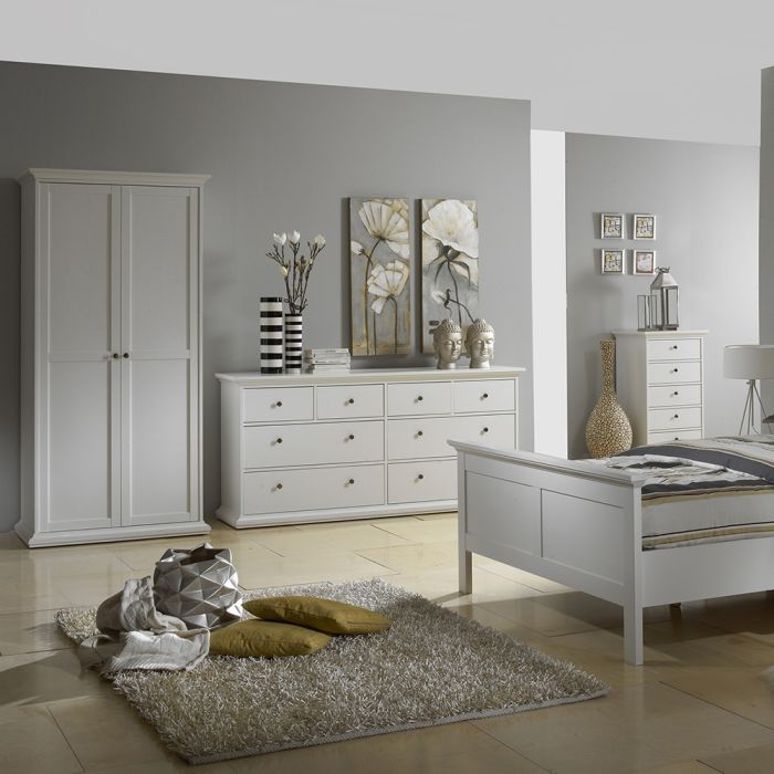 Cote | Furniture Paris Chest of Drawers, 8 Drawer - White Paris, Chest of Drawers 701767194949