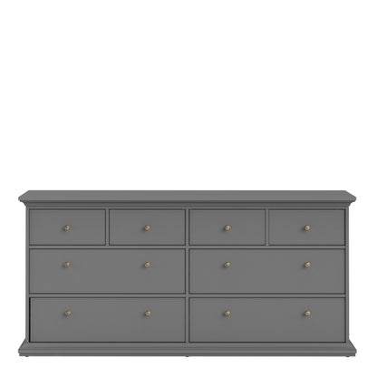 Cote | Furniture Paris Chest of Drawers, 8 Drawer - Grey Paris, Chest of Drawers 70176719igig