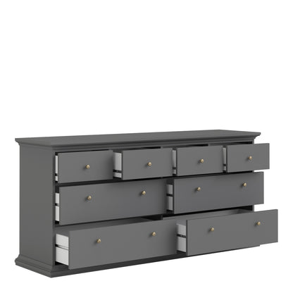 Cote | Furniture Paris Chest of Drawers, 8 Drawer - Grey Paris, Chest of Drawers 70176719igig