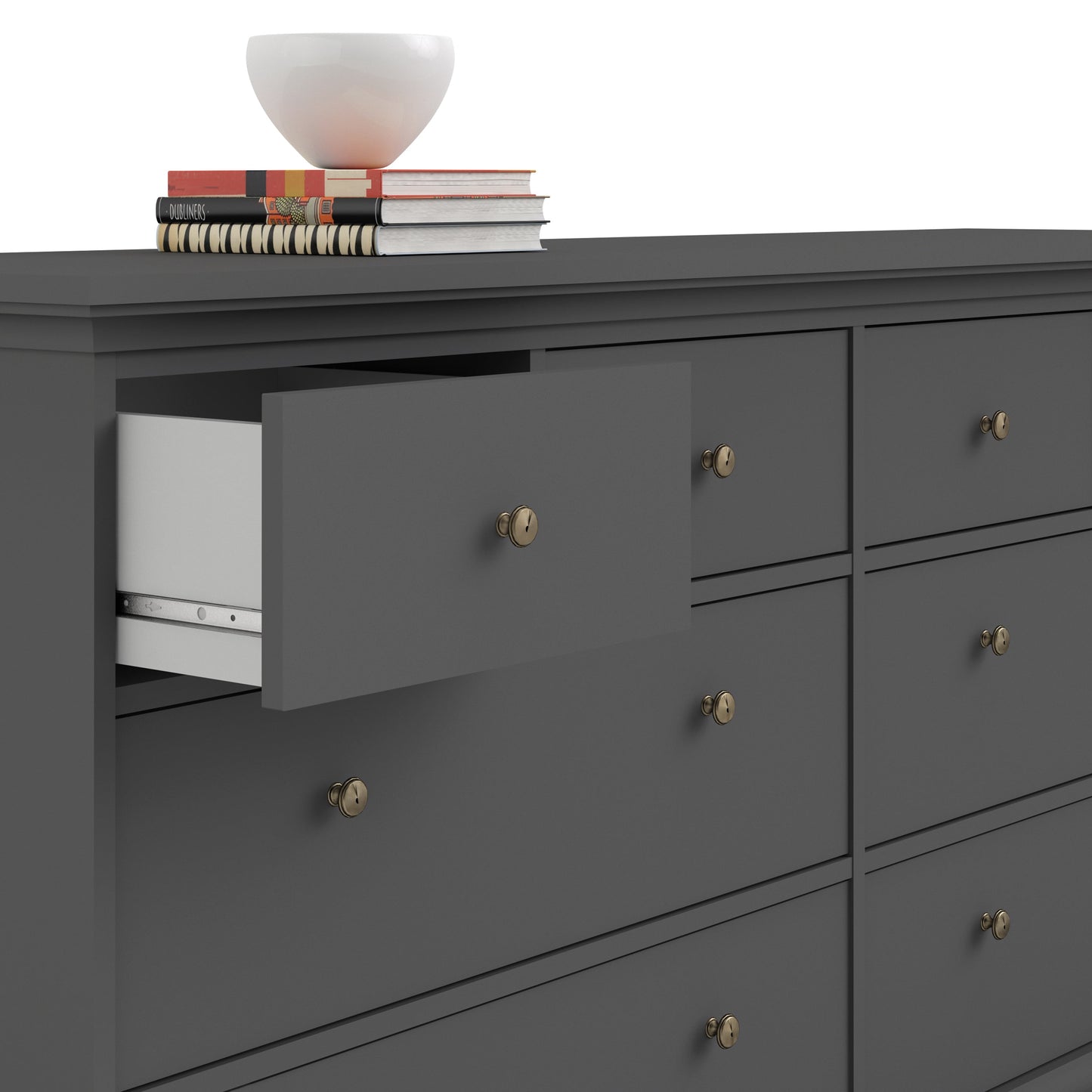 Cote | Furniture Paris Chest of Drawers, 8 Drawer - Grey Paris, Chest of Drawers 70176719igig