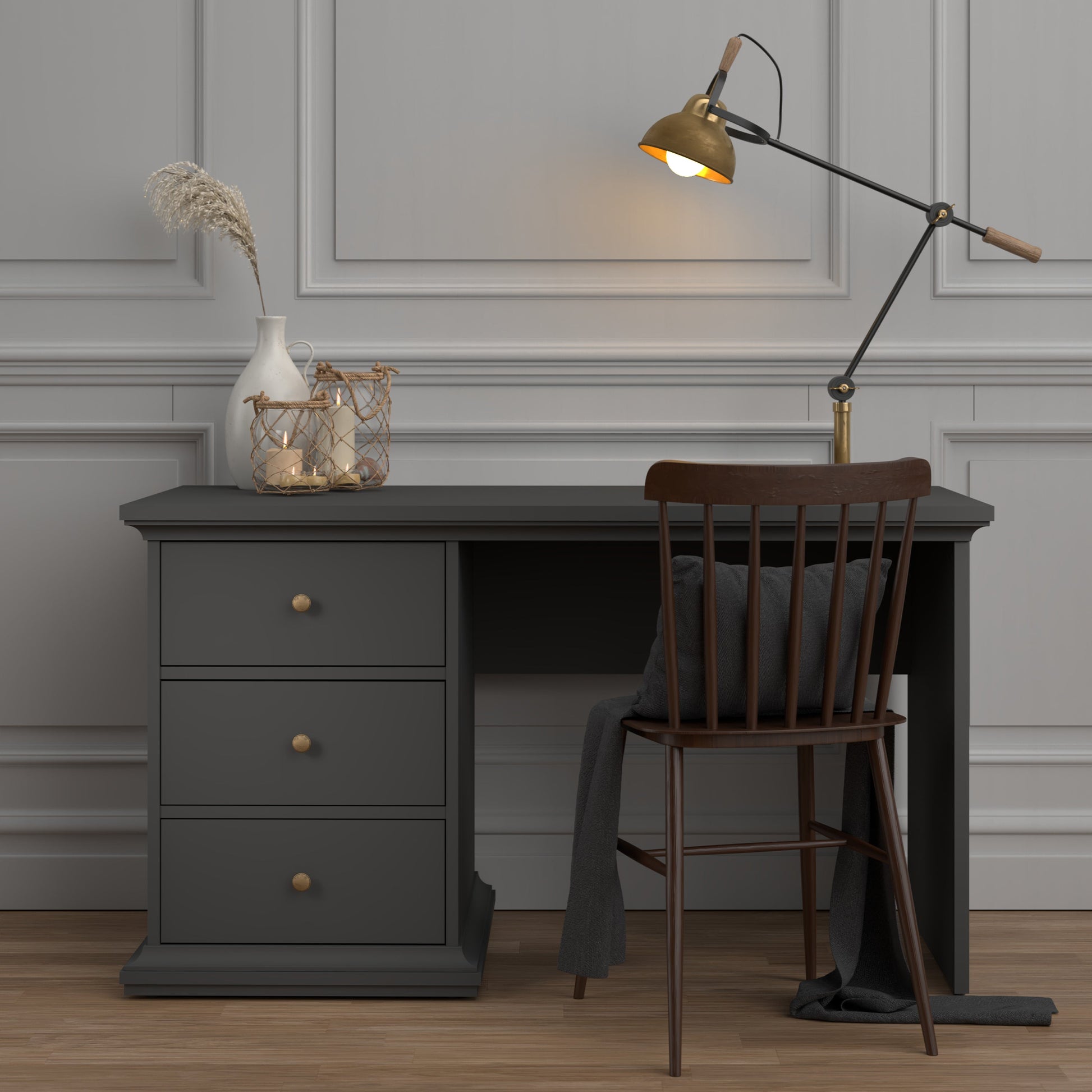 Cote | Furniture Paris Desk - Grey Paris, Dressing Tables & Desks 70177821igig