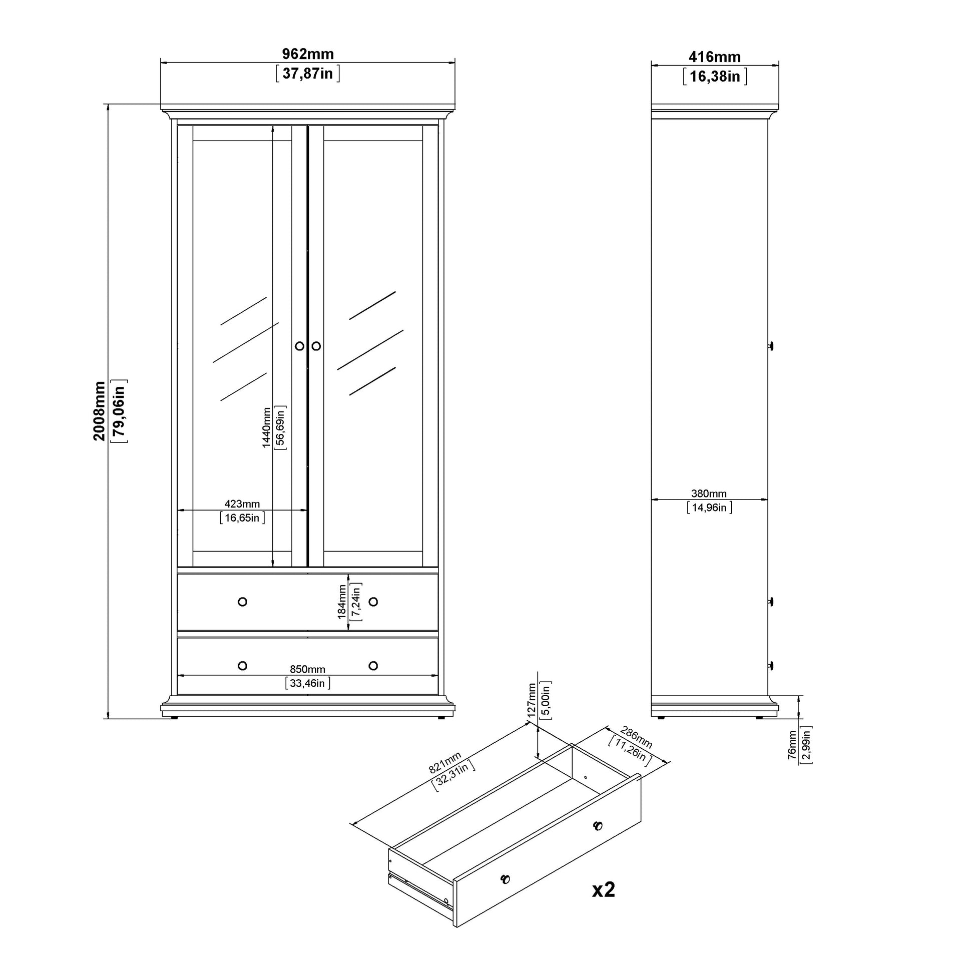 Cote | Furniture Paris Display Cabinet - White Paris, Display Cabinets 701778294949